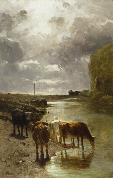 پرونده:Constant Troyon Cattle Drinking Walters.jpg